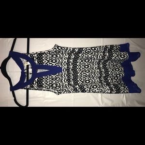 Black, white, and blue Minnie dress